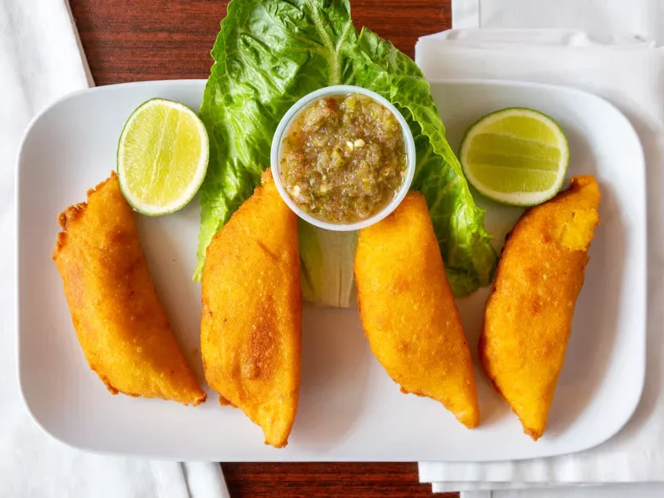 Beef or Chicken Empanadas - Traditional Colombian empanadas with savory meat fillings.
